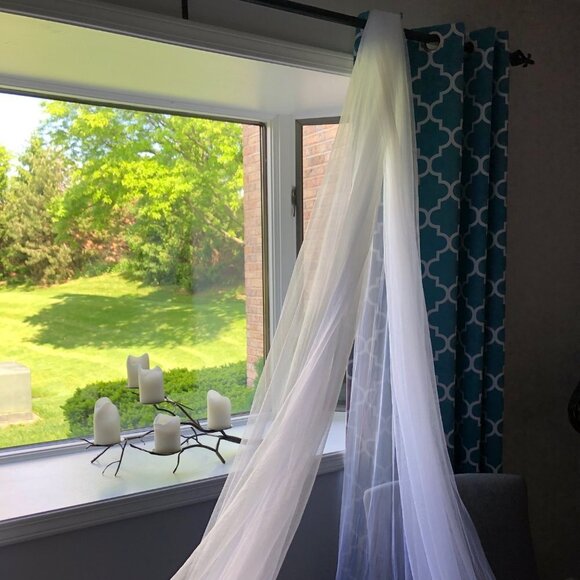 Wedding veil white bride bridal cathedral long 3m tulle comb elegant beautiful main image 4